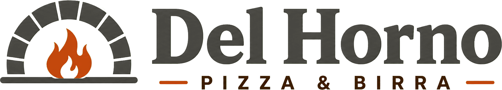 Logo Del Horno Pizza y Birra
